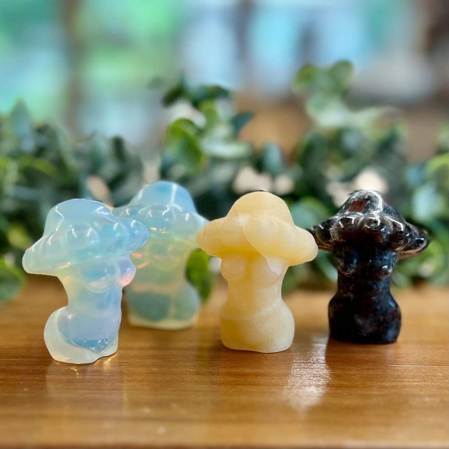 Mushroom Goddess Crystal Figures
