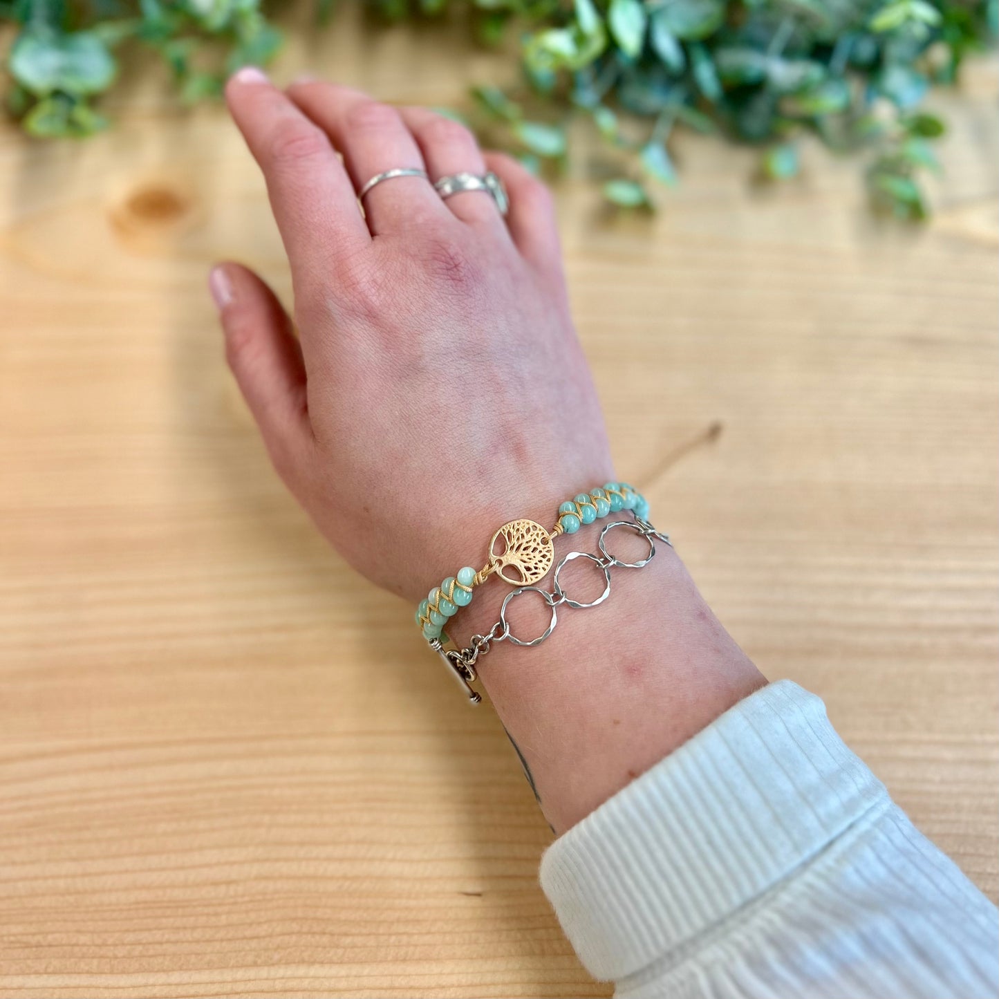 Tree of Life Gemstone Bracelets | Adjustable