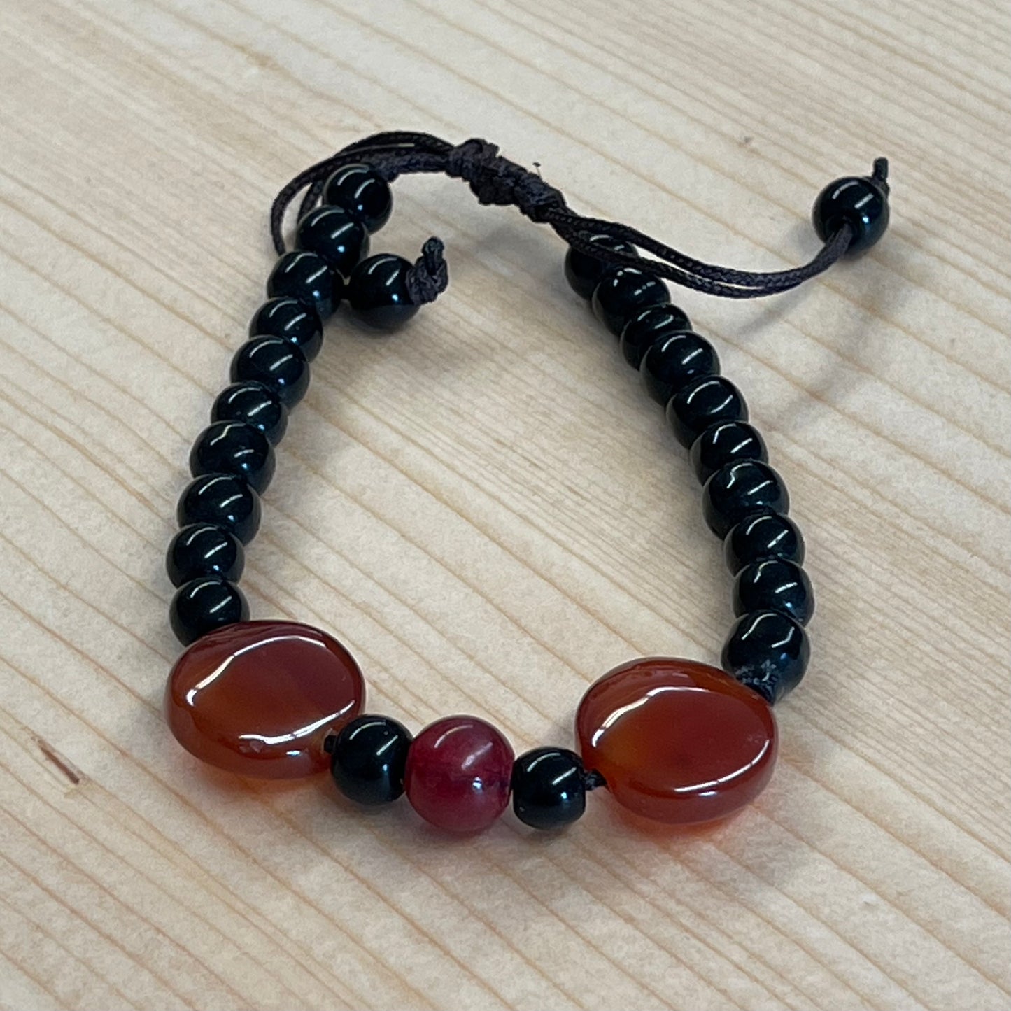 Glass Bead Adjustable Bracelet