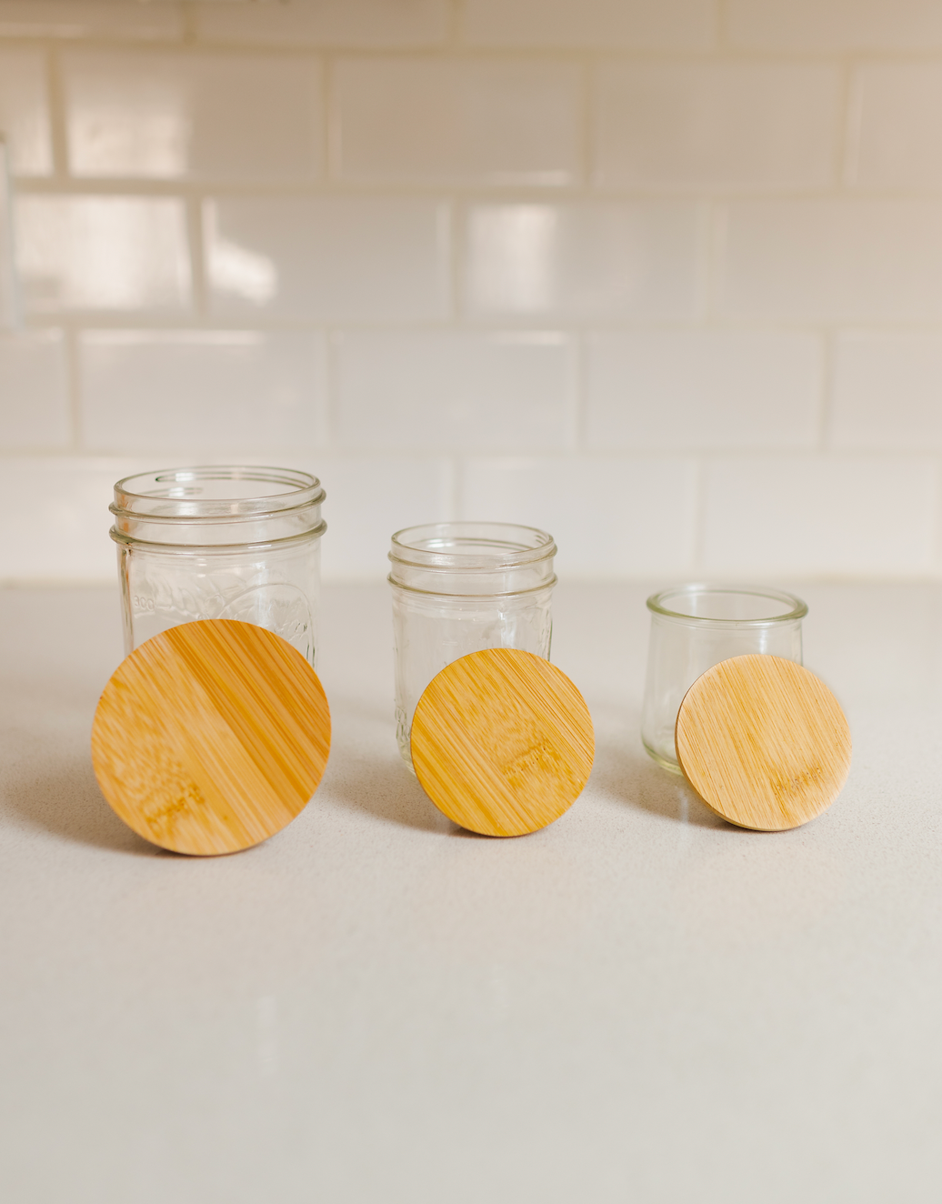 Bamboo Mason Jar Lids  | Fall Bestseller
