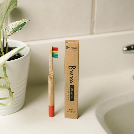 Bamboo Kids Toothbrush + Pride Rainbow