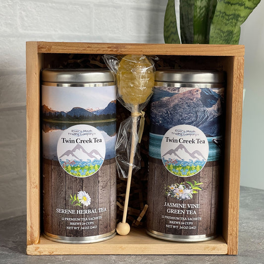 Tea Sachet Gift Set in Cedar Box